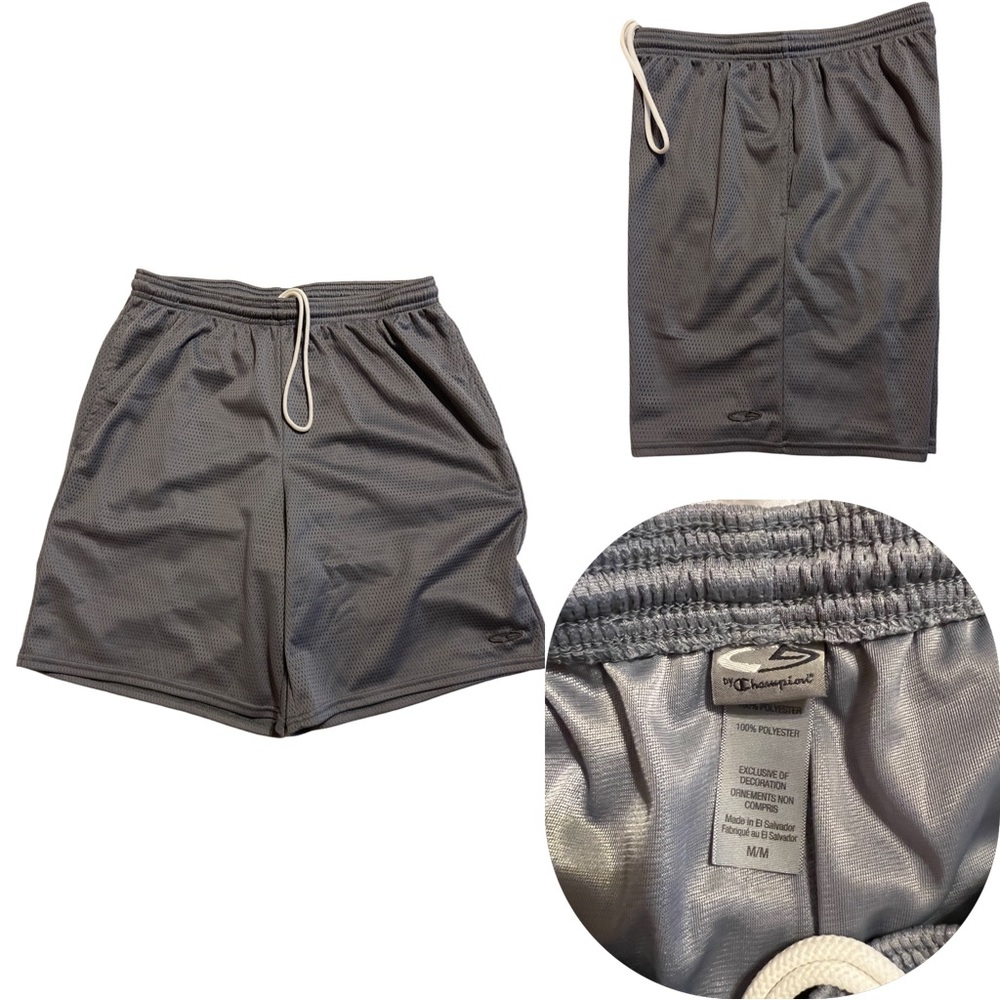 Champion Long Classic Gray Shorts, Size Medium